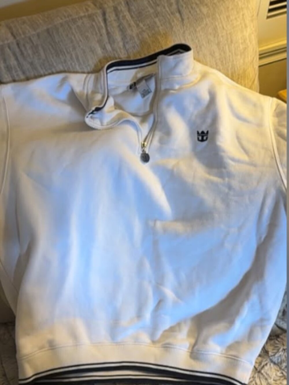 Royal Caribbean White Quarter Zip Sweatshirt (unisex) - Picture 1 of 4